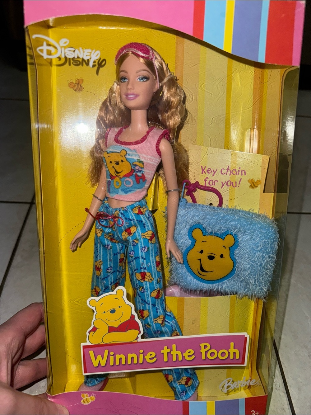 Barbie Winnie the Pooh Pink and Light Blue Character Doll Box Art